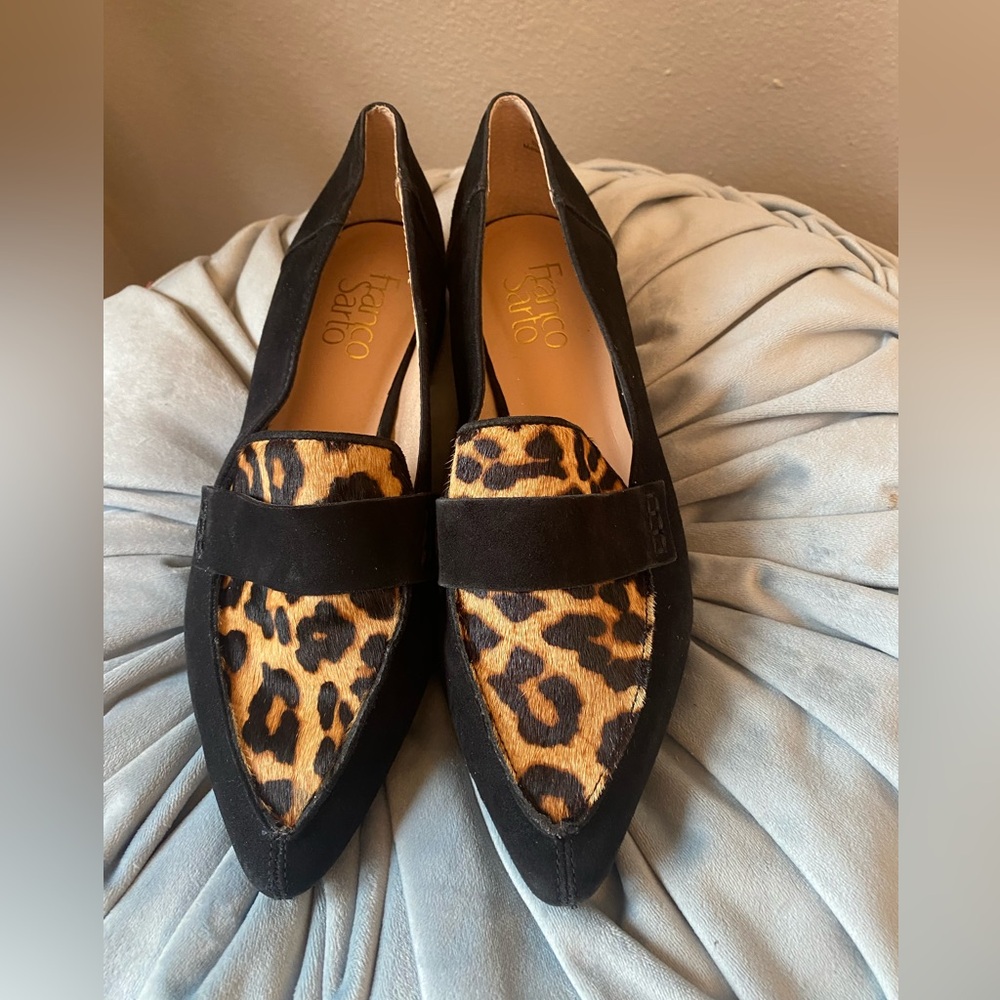 🎀 Franco Sarto Loafers 6.5 shoes slip on - Comfy and Cute - EUC - Picture 2 of 5